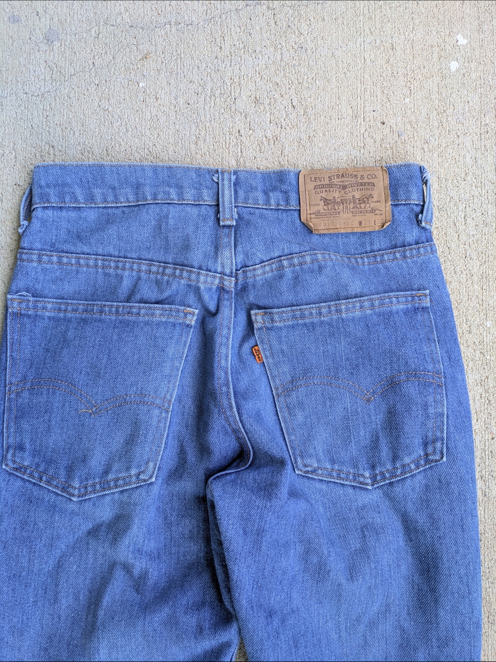 Vintage Orange Tab Levi's 517 Boot cut Jeans - Picture 7 of 8